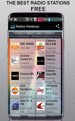 Radios Honduras Schermafbeelding 1