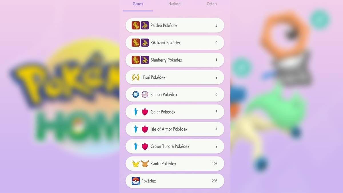 Jugabilidad de Pokémon Home mostrando el juego.