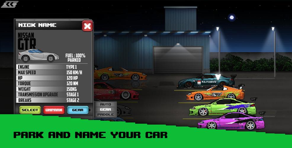 Pixel Car: Reckless Racer Captura de pantalla 3