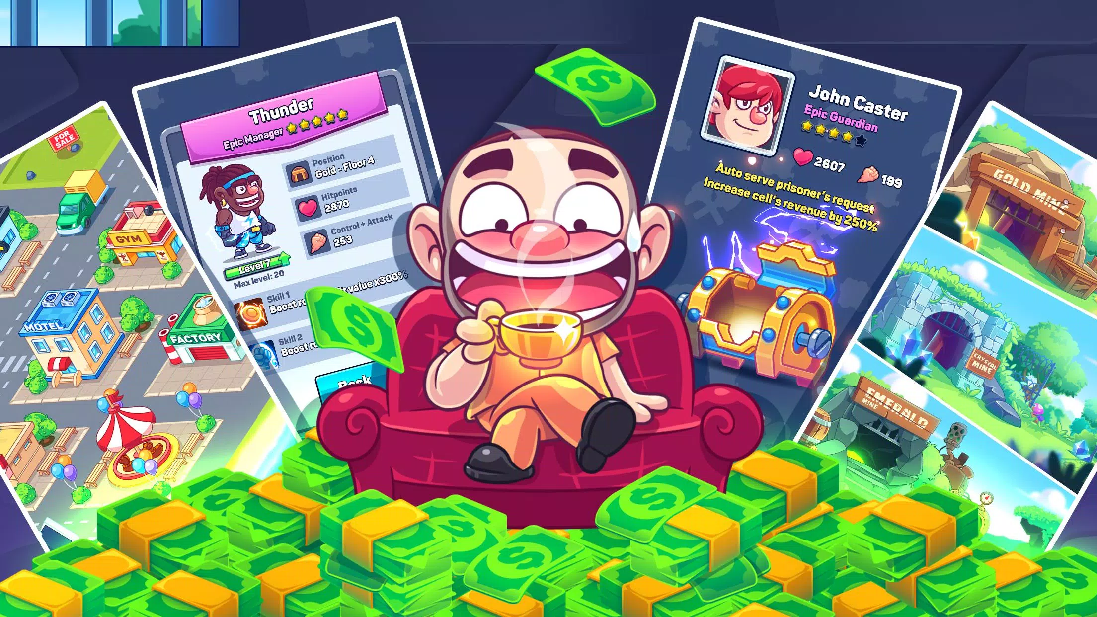 Idle Prisoner  Inc - Mine & Crafting Building स्क्रीनशॉट 2