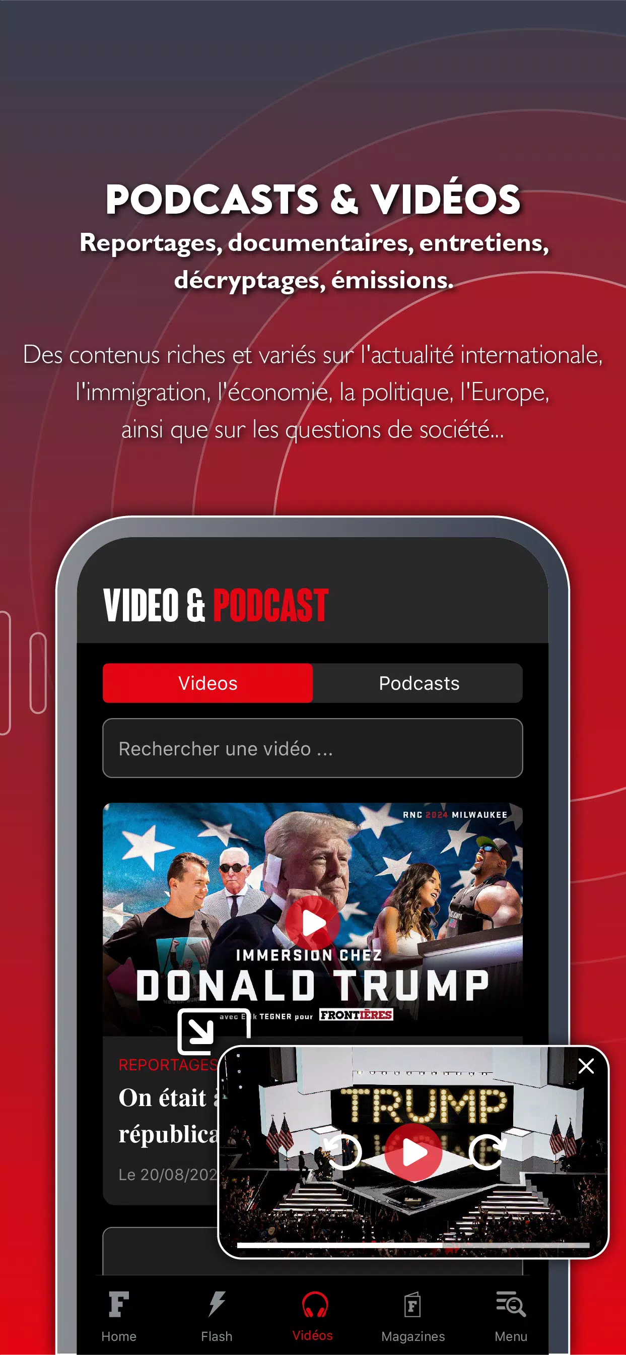 Schermata Frontières Media 2