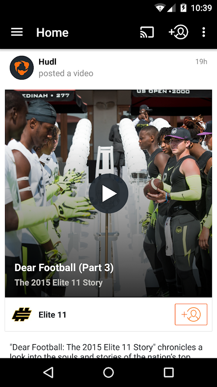 Hudl ภาพหน้าจอ 1