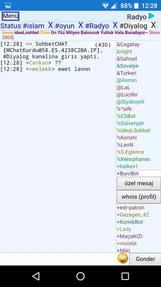 ChatKurdu Mobil Sohbet ဖန်သားပြင်ဓာတ်ပုံ 1