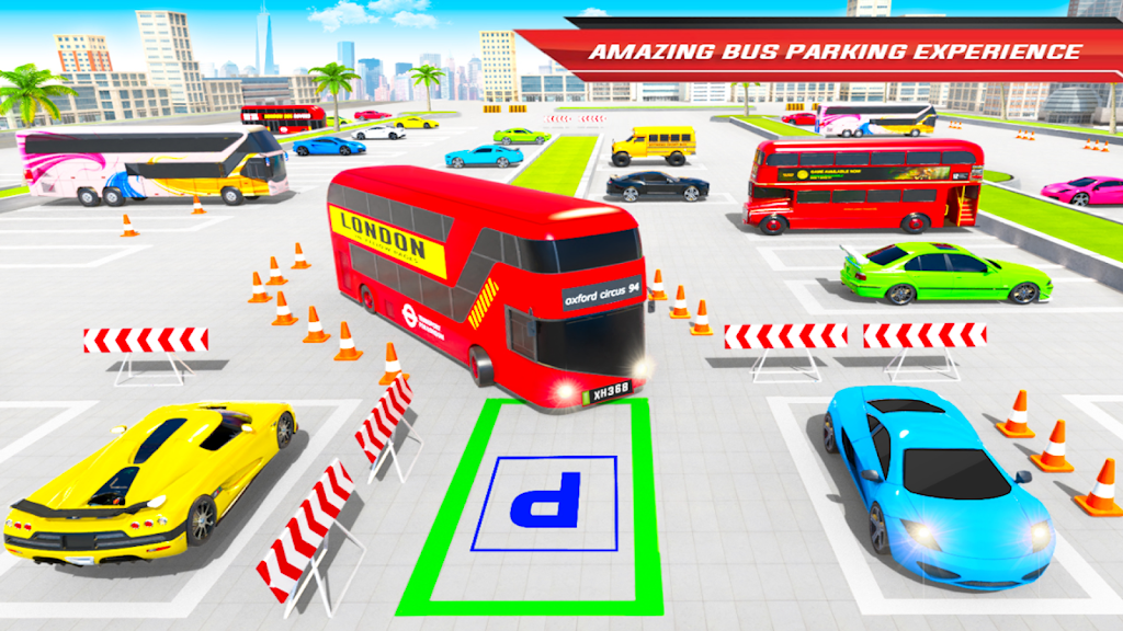 City Coach Bus Driving Sim 3D স্ক্রিনশট 2