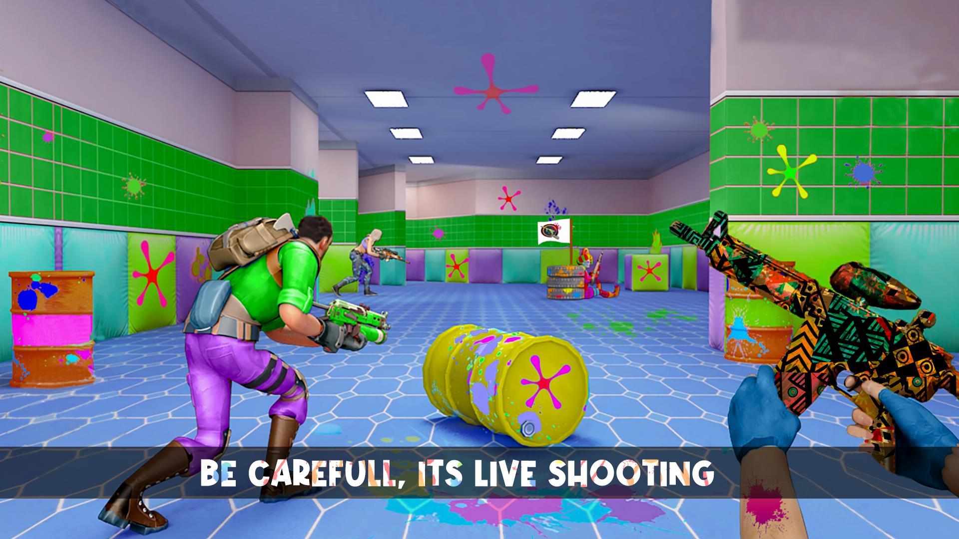 Paintball Shooting Game:3D War ภาพหน้าจอ 0