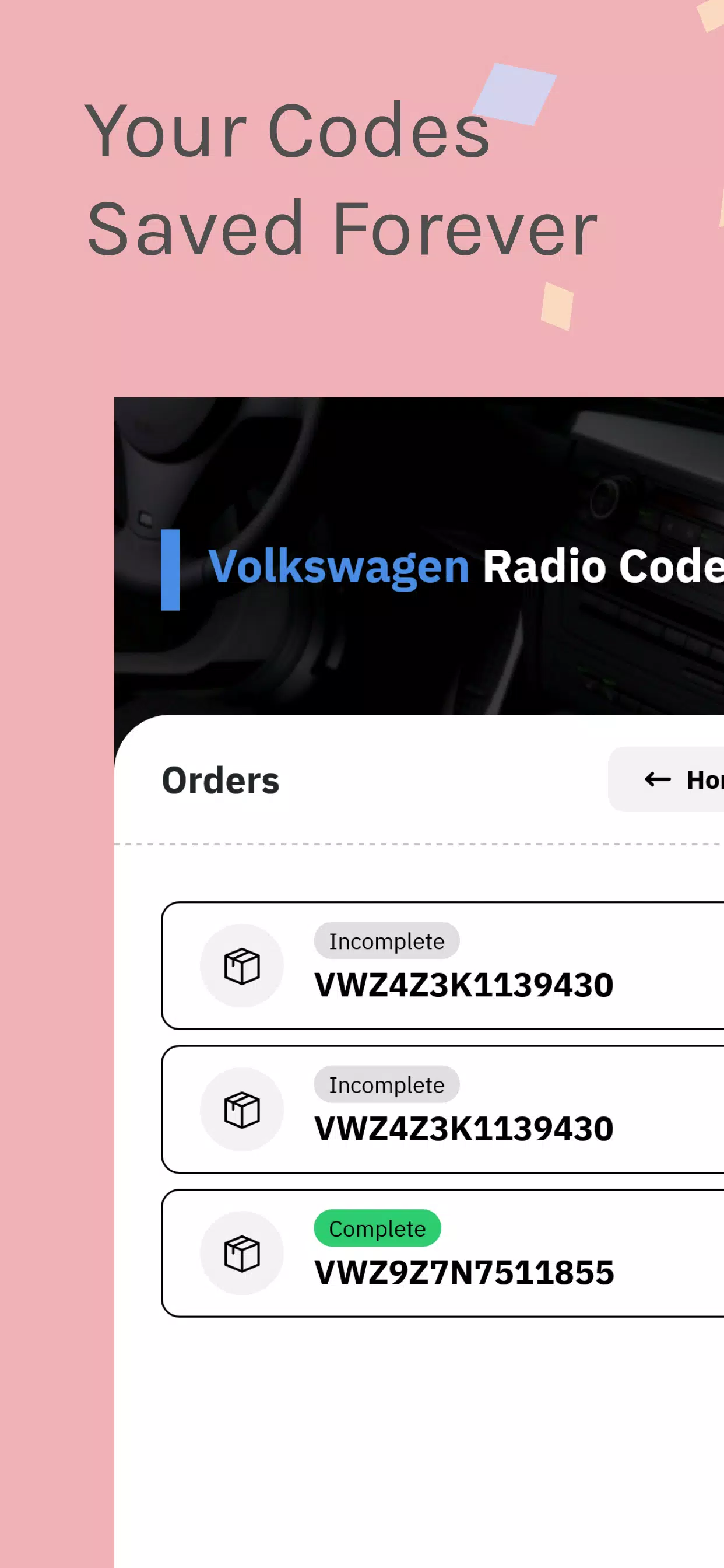 VW Radio Code Generator স্ক্রিনশট 3