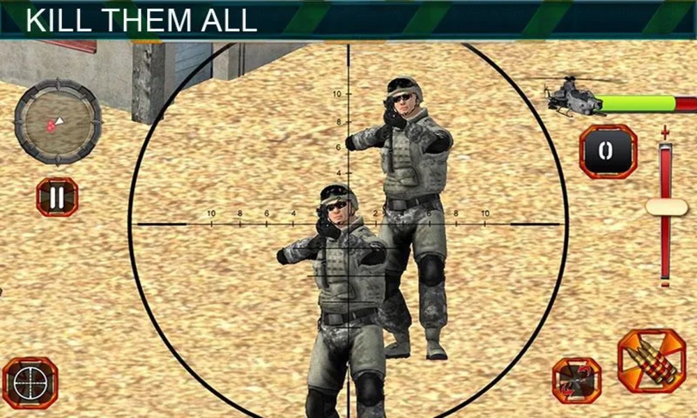 Sniper Shooting Heli Action Screenshot 3