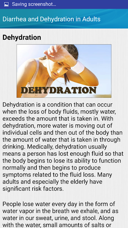 Diarrhea and Dehydration Help स्क्रीनशॉट 1