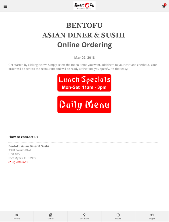 BentoFu Asian Diner & Sushi ဖန်သားပြင်ဓာတ်ပုံ 3