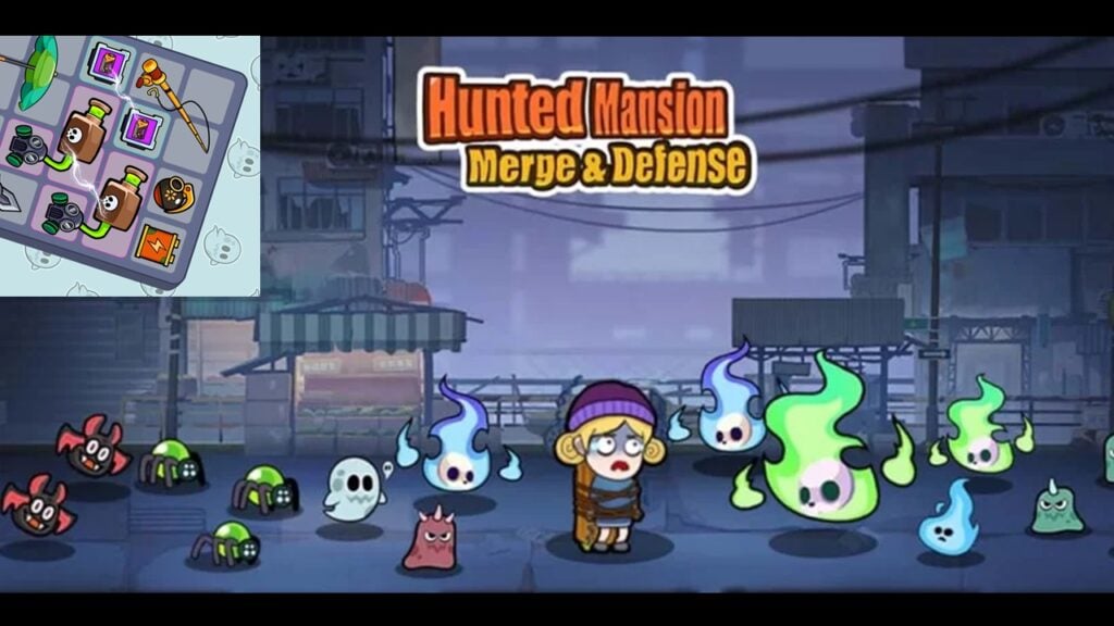 Game Game Doples Drops Haunted Mansion: Merge Defense на Android