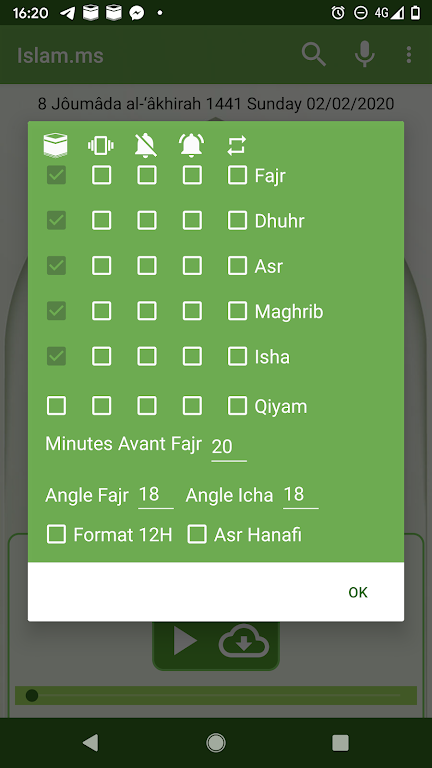 Islam.ms Prayer Times & Qiblah Screenshot 3