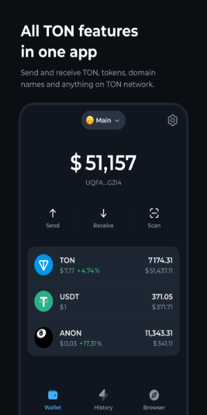 Tonkeeper-TON Wallet Captura de tela 1