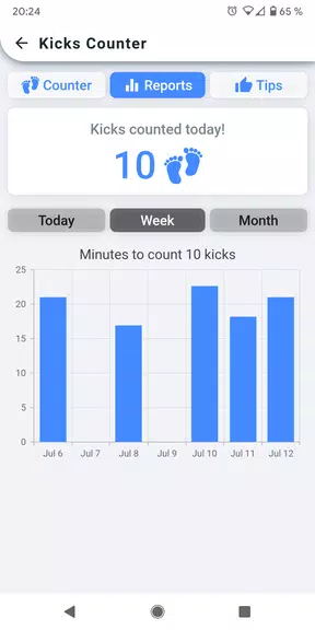Kick Counter - Track your baby স্ক্রিনশট 2