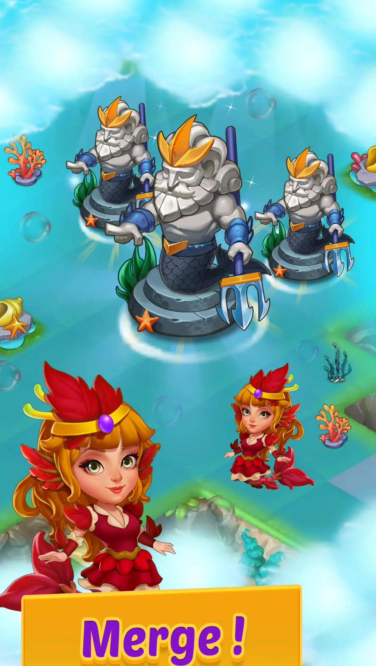 Merge Mermaids-magic puzzles Tangkapan skrin 0