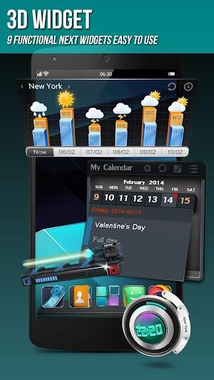 Next Launcher 3D Shell Captura de tela 3