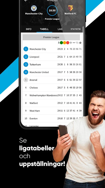TVmatchen.nu - sport på TV應用截圖第1張