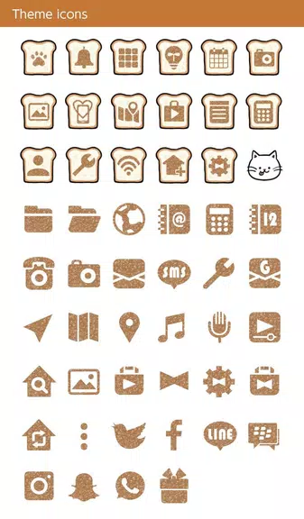 Cute Wallpaper Bread Cat Theme スクリーンショット 3