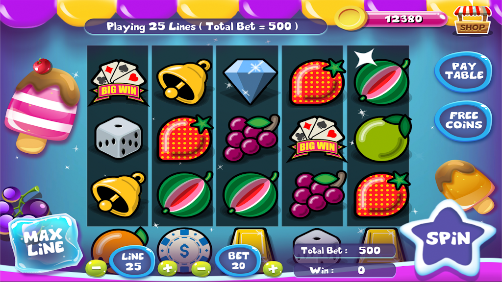Slot Matchine IceCream - Vegas Casino Slot Games 스크린샷 0