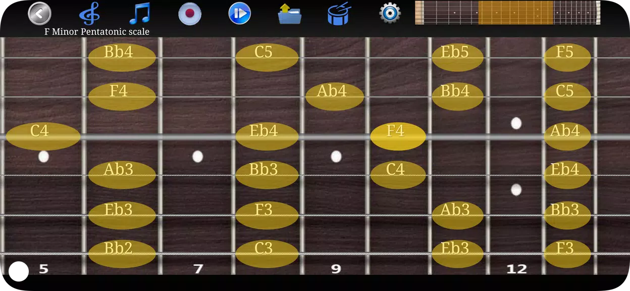 Guitar Scales & Chords ภาพหน้าจอ 1