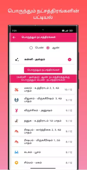 திருமண பொருத்தம் Tangkapan skrin 2