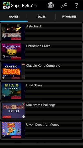 SuperRetro16 (SNES Emulator) Mod應用截圖第1張