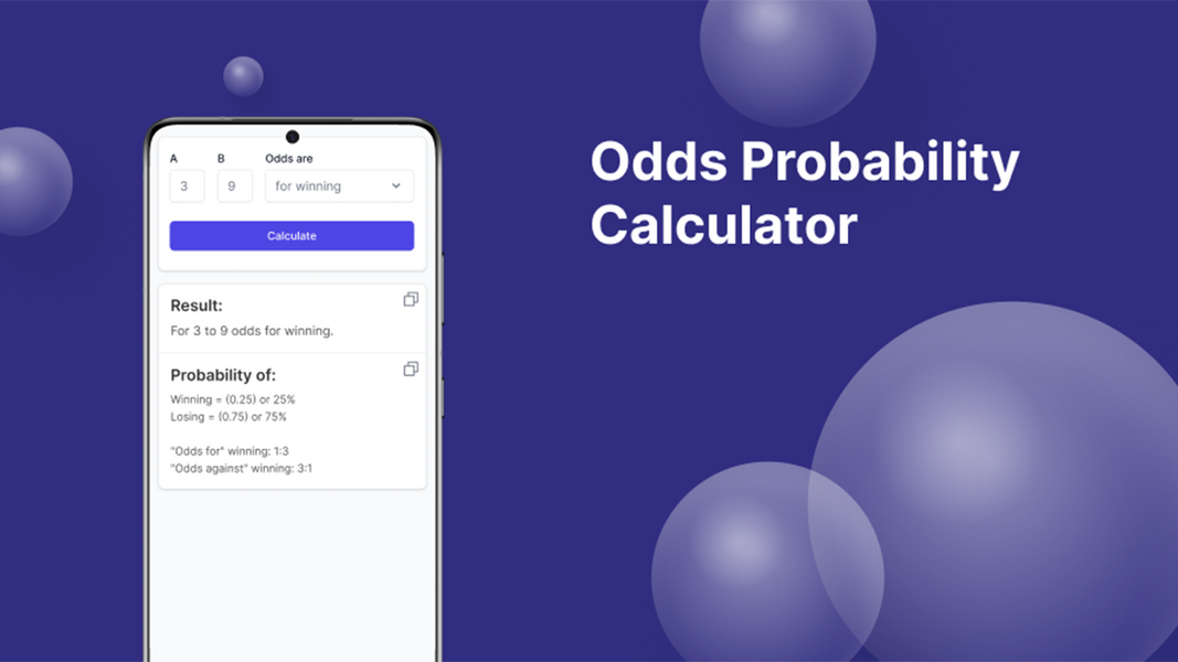 Odds Probability Calculator スクリーンショット 2