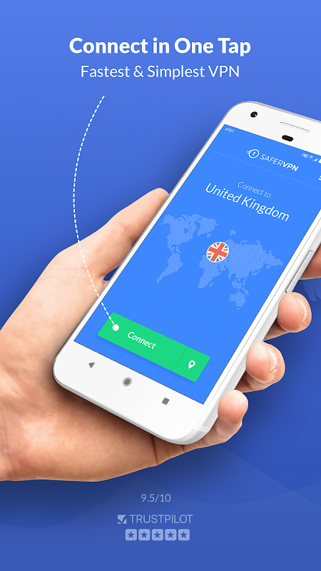 Free VPN Proxy & Hotspot WiFi security - SaferVPN Zrzut ekranu 0
