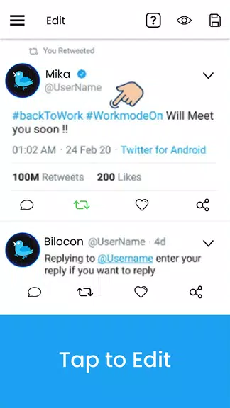 Fake Tweet-Post Creator Ekran Görüntüsü 1