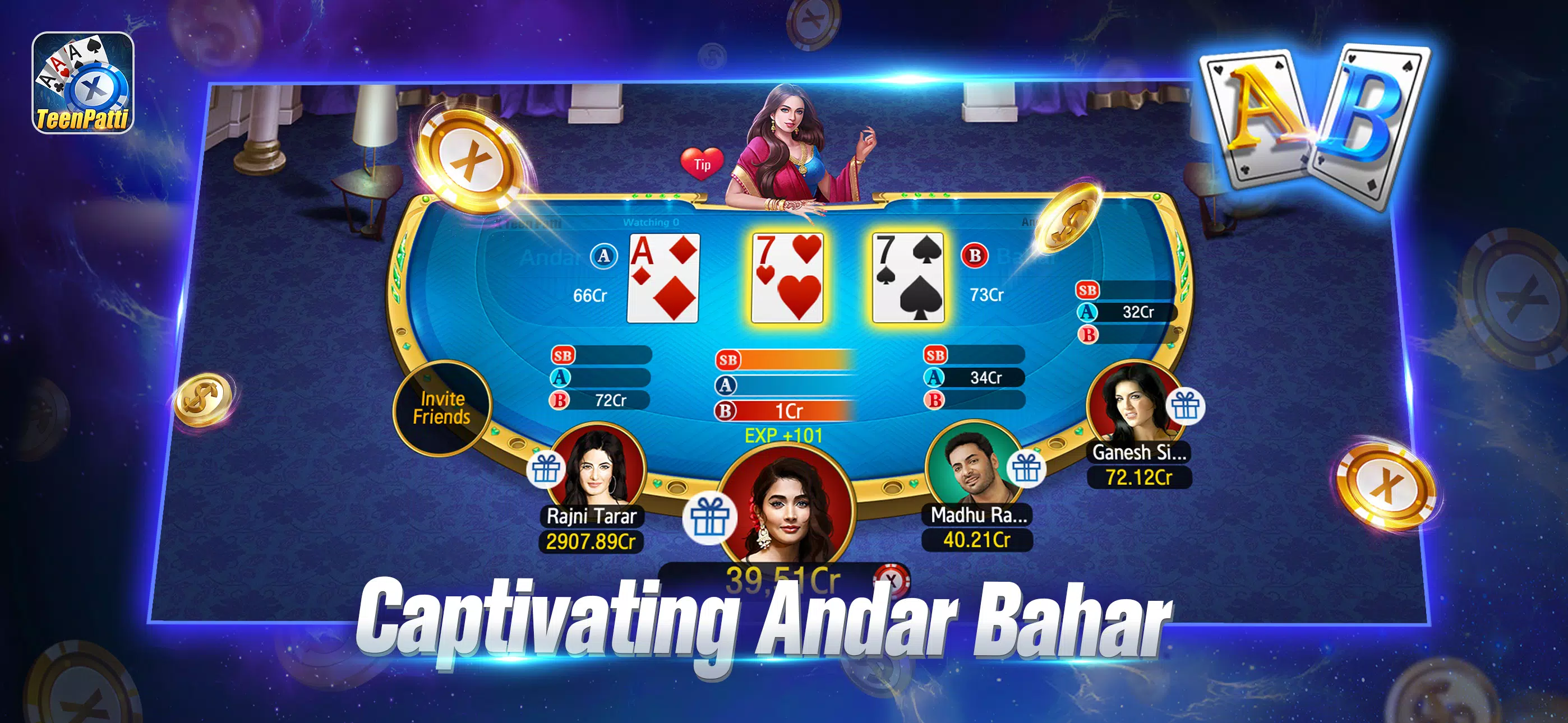 Schermata X Teen Patti 3