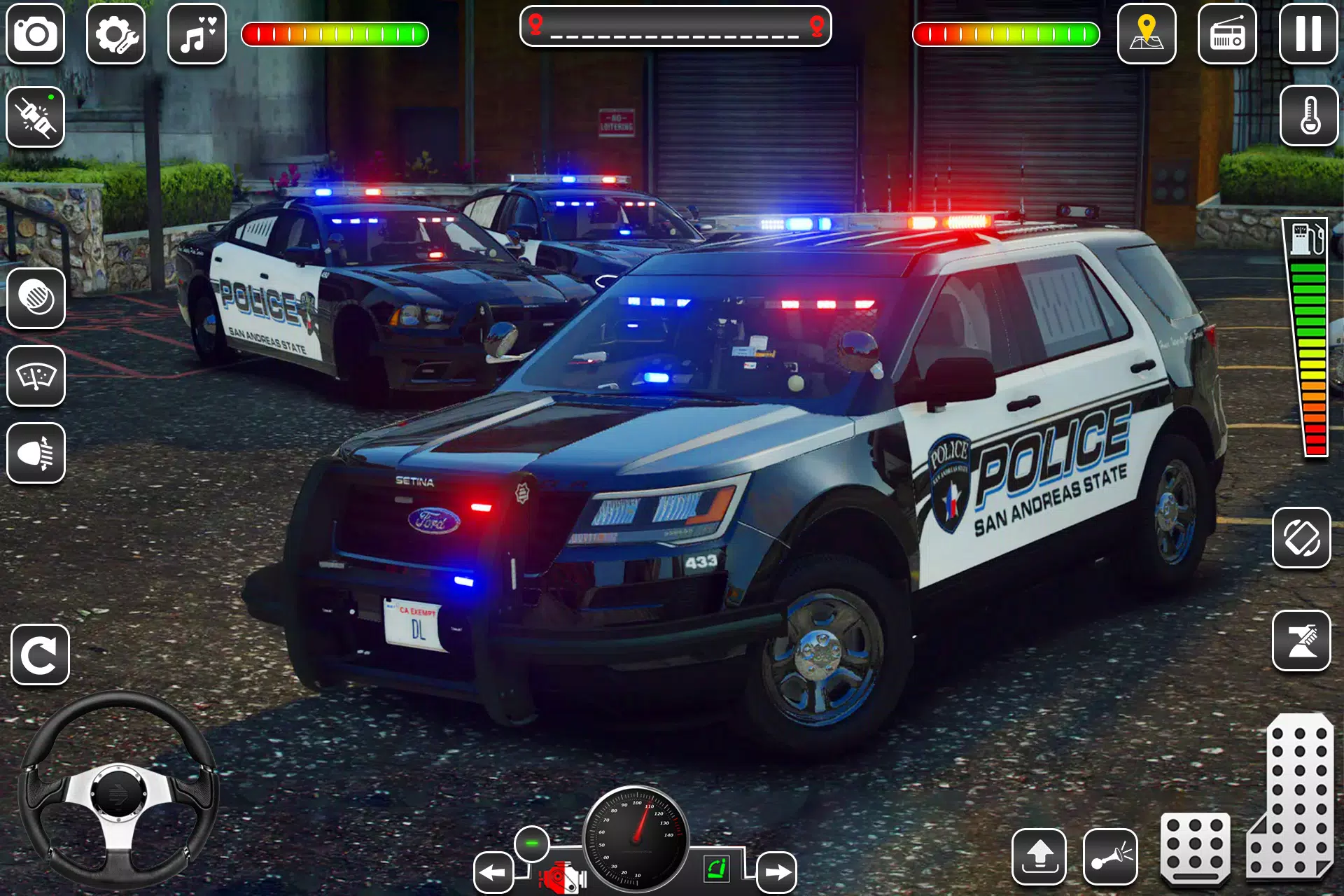 US Police Car Chase Game 3D Capture d'écran 0