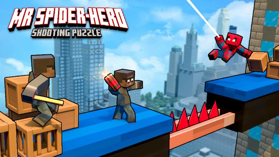 Mr Spider Hero Shooting Puzzle Скриншот 0