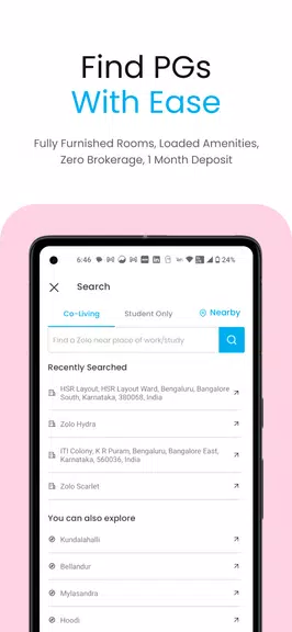 Zolo Coliving - Rent PG Online स्क्रीनशॉट 1