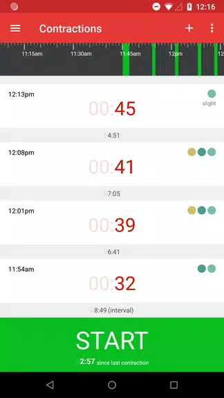 Contractions Timer for Labor Capture d'écran 0