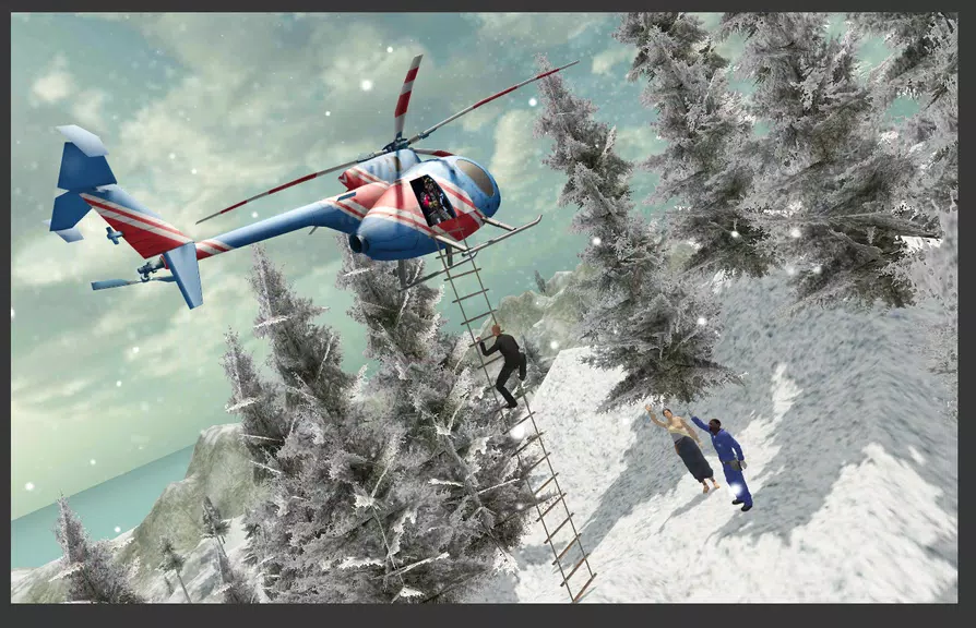 Helicopter Hill Rescue Скриншот 2