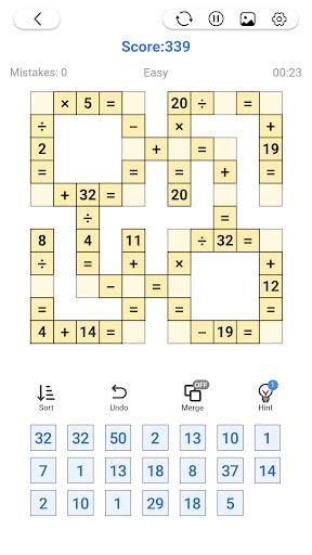 Math Number: Cross Math Puzzle Tangkapan skrin 0