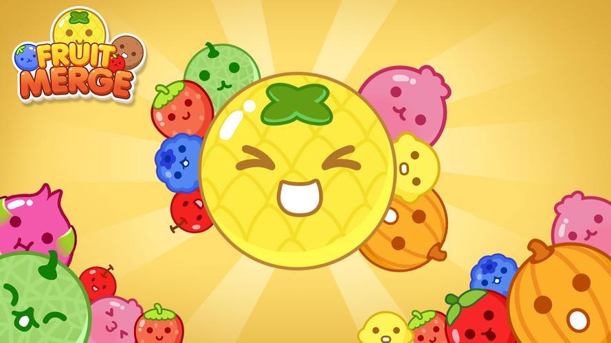 Fruit Merge - Drop merge ဖန်သားပြင်ဓာတ်ပုံ 1