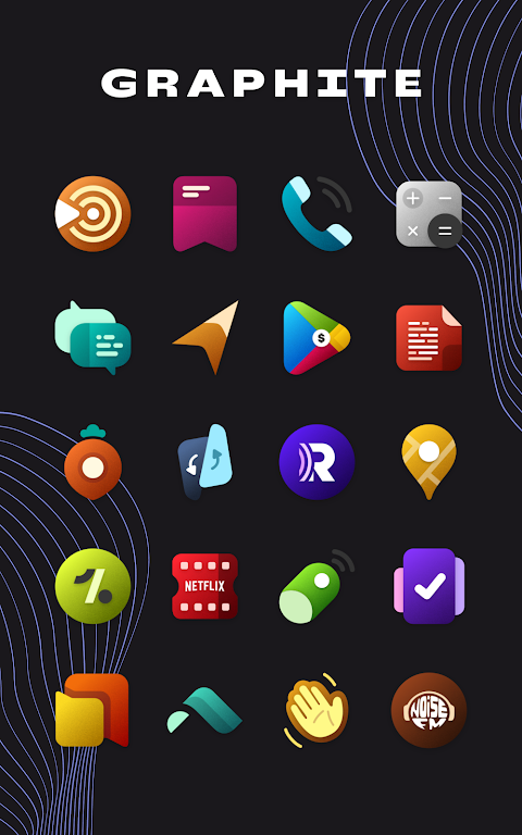 Graphite Icon Pack Mod Screenshot 3