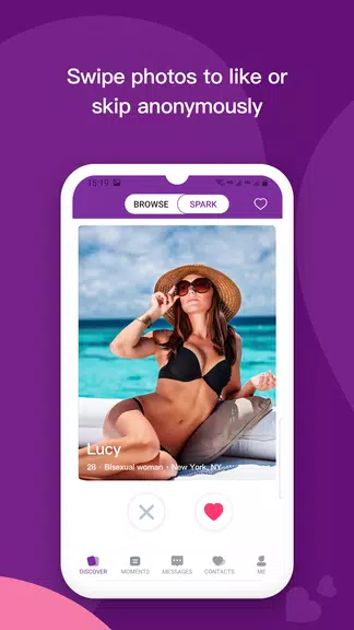 Les: Lesbian Dating & Chat App スクリーンショット 1