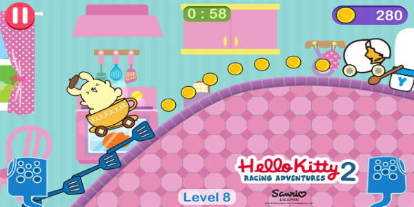 Hello Kitty games - car game Ekran Görüntüsü 0