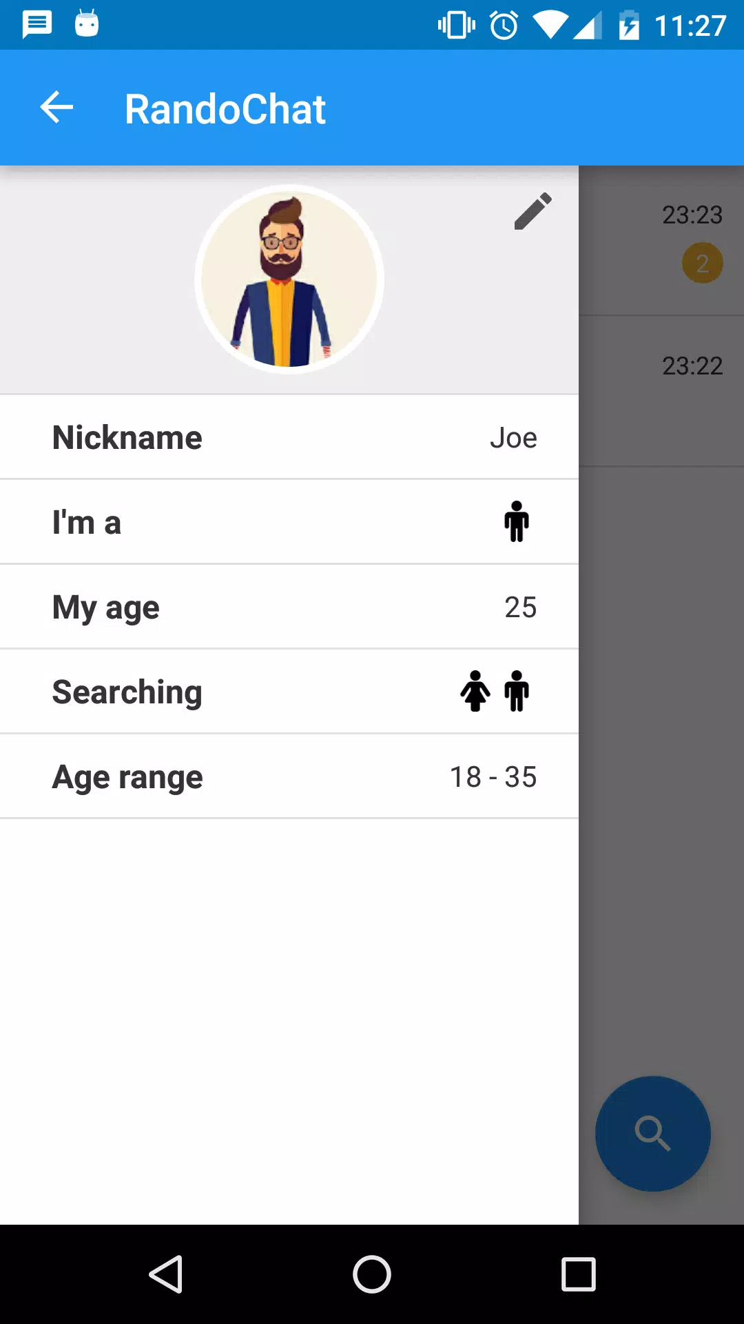 RandoChat - Chat roulette Captura de pantalla 0