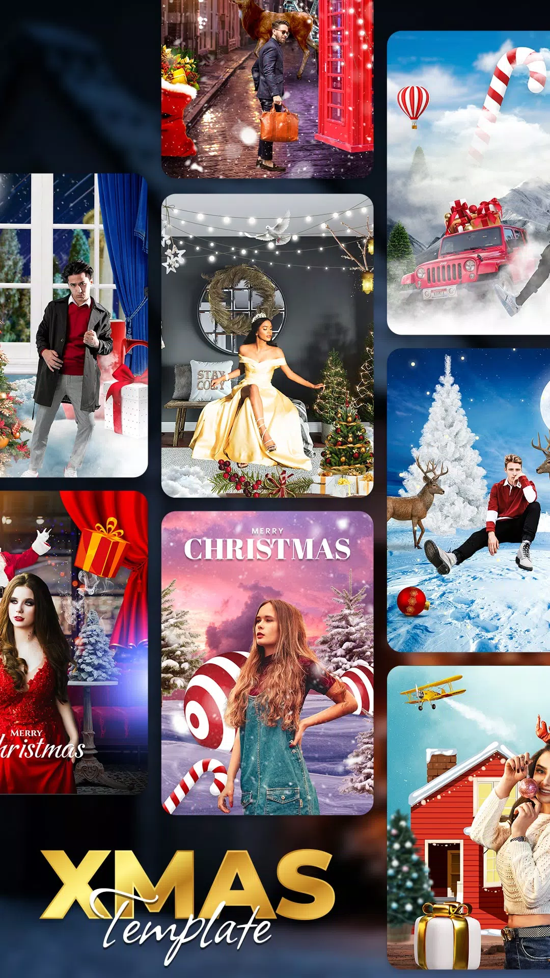 Christmas Photo Frames, Editor Screenshot 2