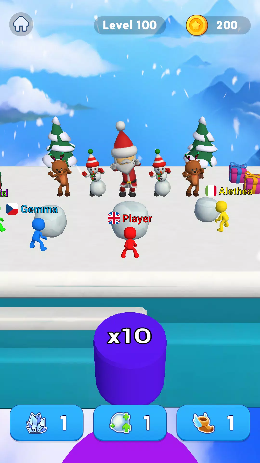 Snowball Race 3D: Ice Bridge স্ক্রিনশট 3