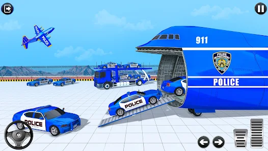 Police Multi Level Formula Car Parking Games Capture d'écran 1