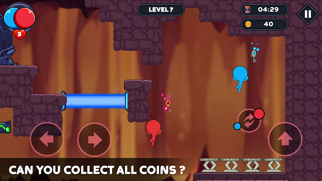 Stick World: Red Blue Journey Mod ภาพหน้าจอ 0