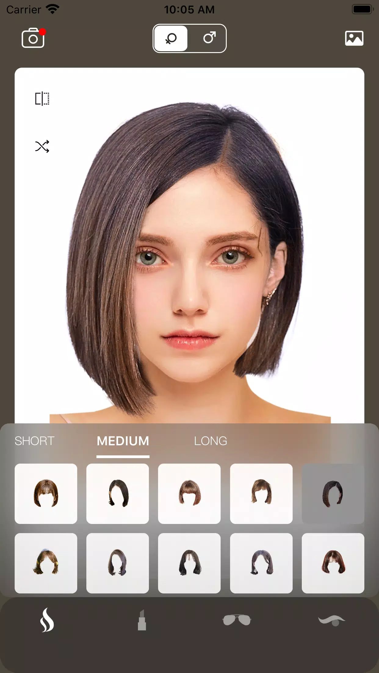 AI Hairstyle Try On・Bangs・Wigs Screenshot 1