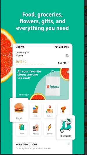 Toters: Food Delivery & More Screenshot 0