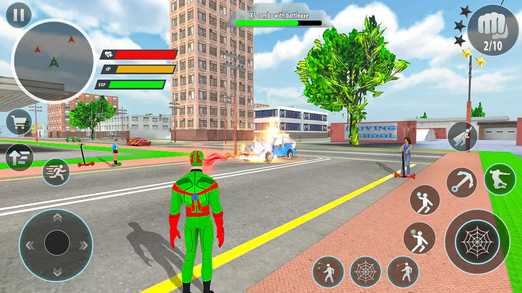 Police Robot Rope Hero Game 3d ภาพหน้าจอ 1