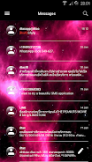 SMS Messages GlassNebula Theme スクリーンショット 2