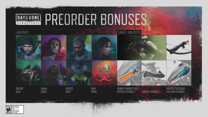 Ang mga araw ay nawala nang preorder at DLC