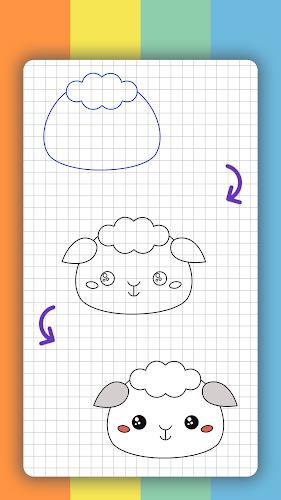 How to draw cute animals Screenshot 1